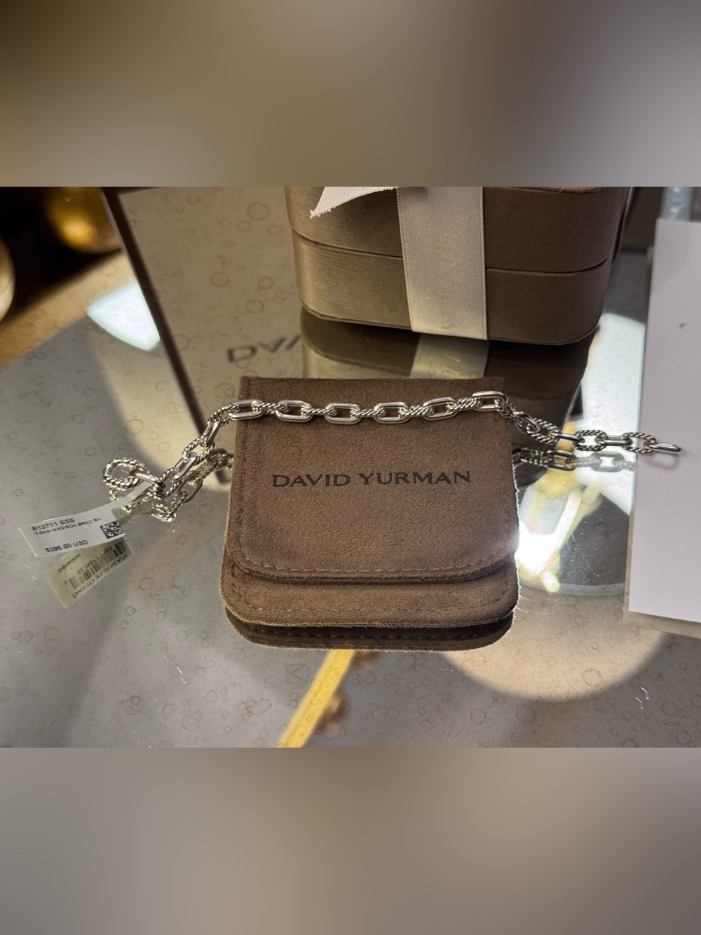 NWT AUTHENTIC David Yurman Madison 5.5mm Chain Bracelet - Size Small - Picture 6 of 12